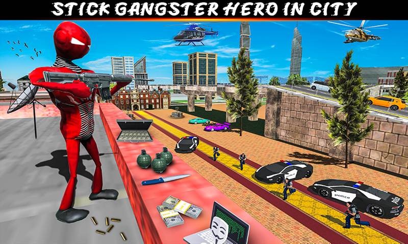 Stick Gangster Hero City Simulator