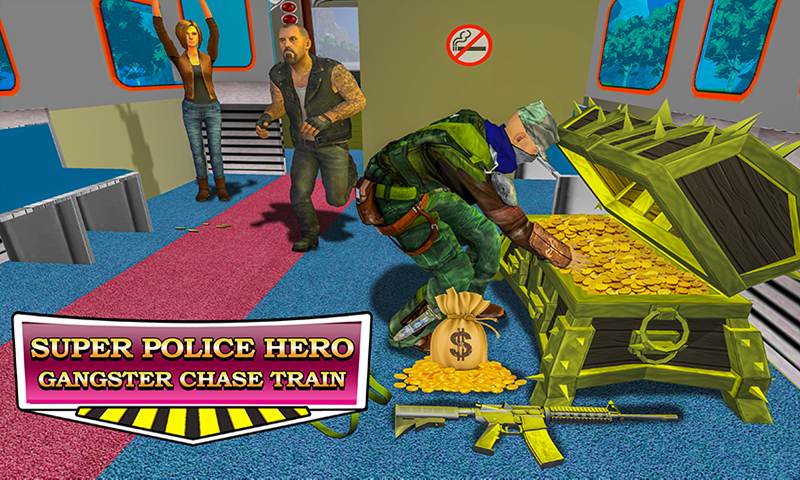 Super Police Hero Gangster Chase Train