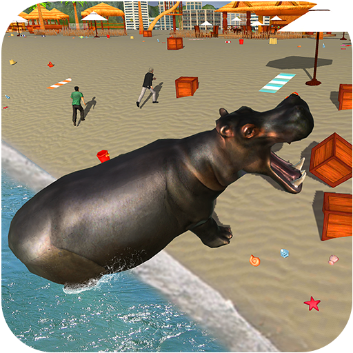 Wild Hippo Beach Attack Jungle Simulator