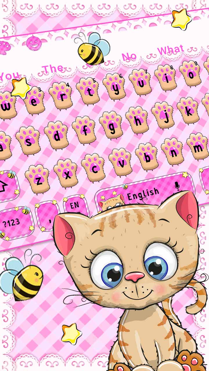 Kawaii Kitty Cute Cat Keyboard Theme