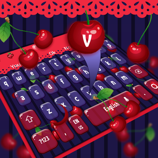 Red Love Cherry Keyboard Theme