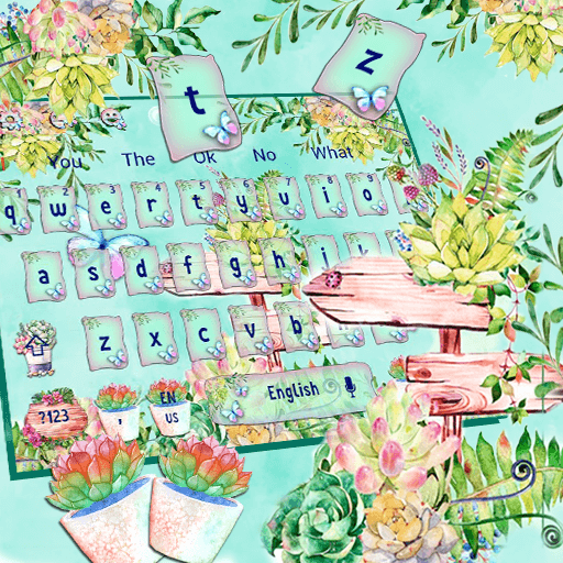 Sms Flower Garden Keyboard Theme