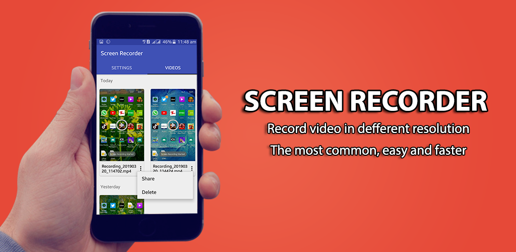 Capture Screens –Screen Video Recorder Screenshot