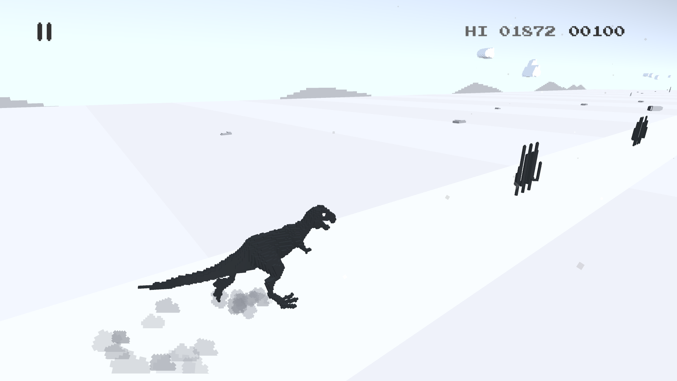 Chrome T-Rex game remake in Unity 