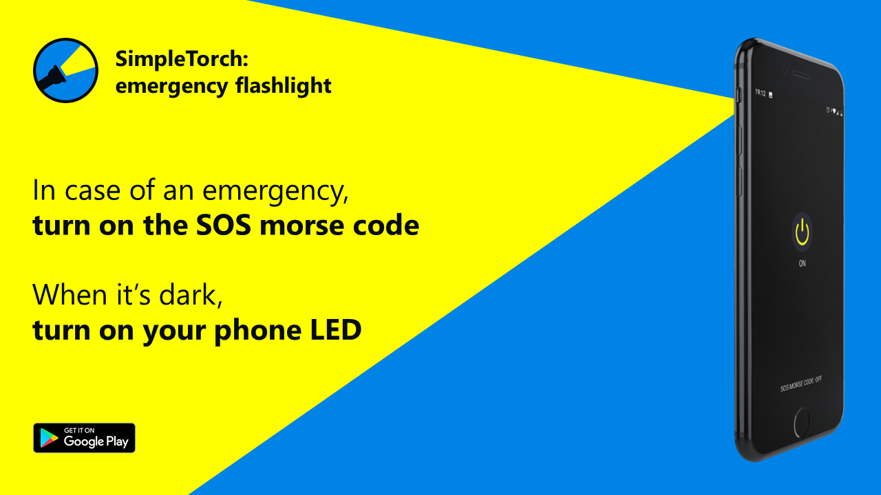 SimpleTorch: emergency flashlight with SOS