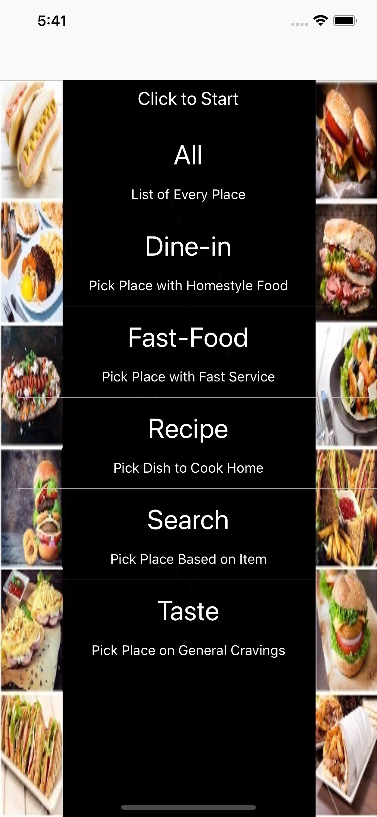 Appetite- Find Nearby Food