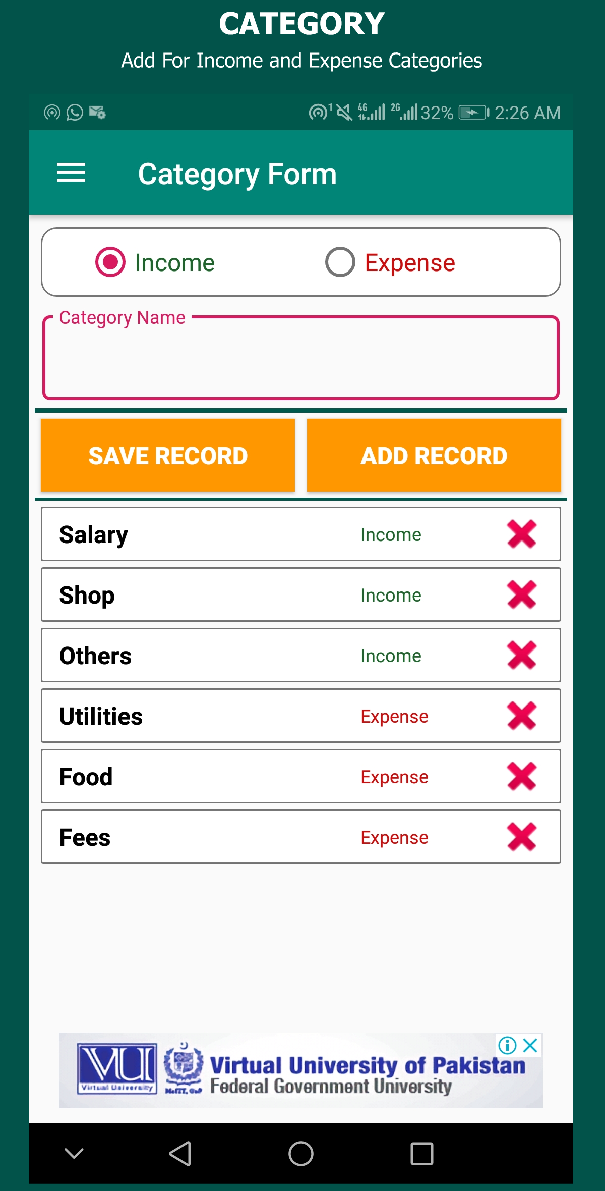 Expense Manager - Budget Planner