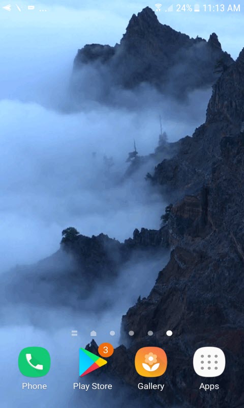 Foggy Mountain Live Wallpaper
