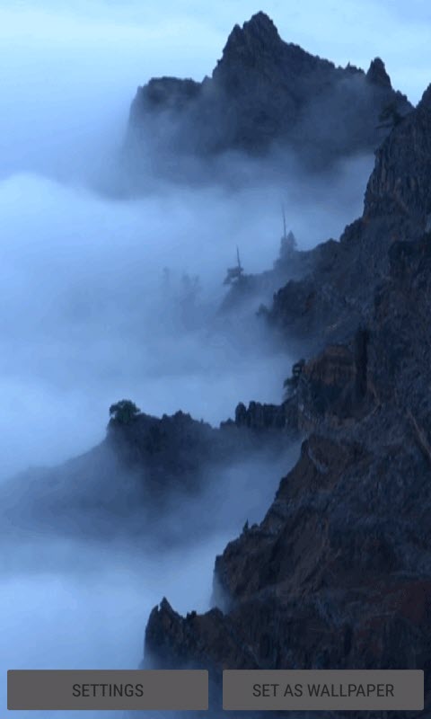 Foggy Mountain Live Wallpaper