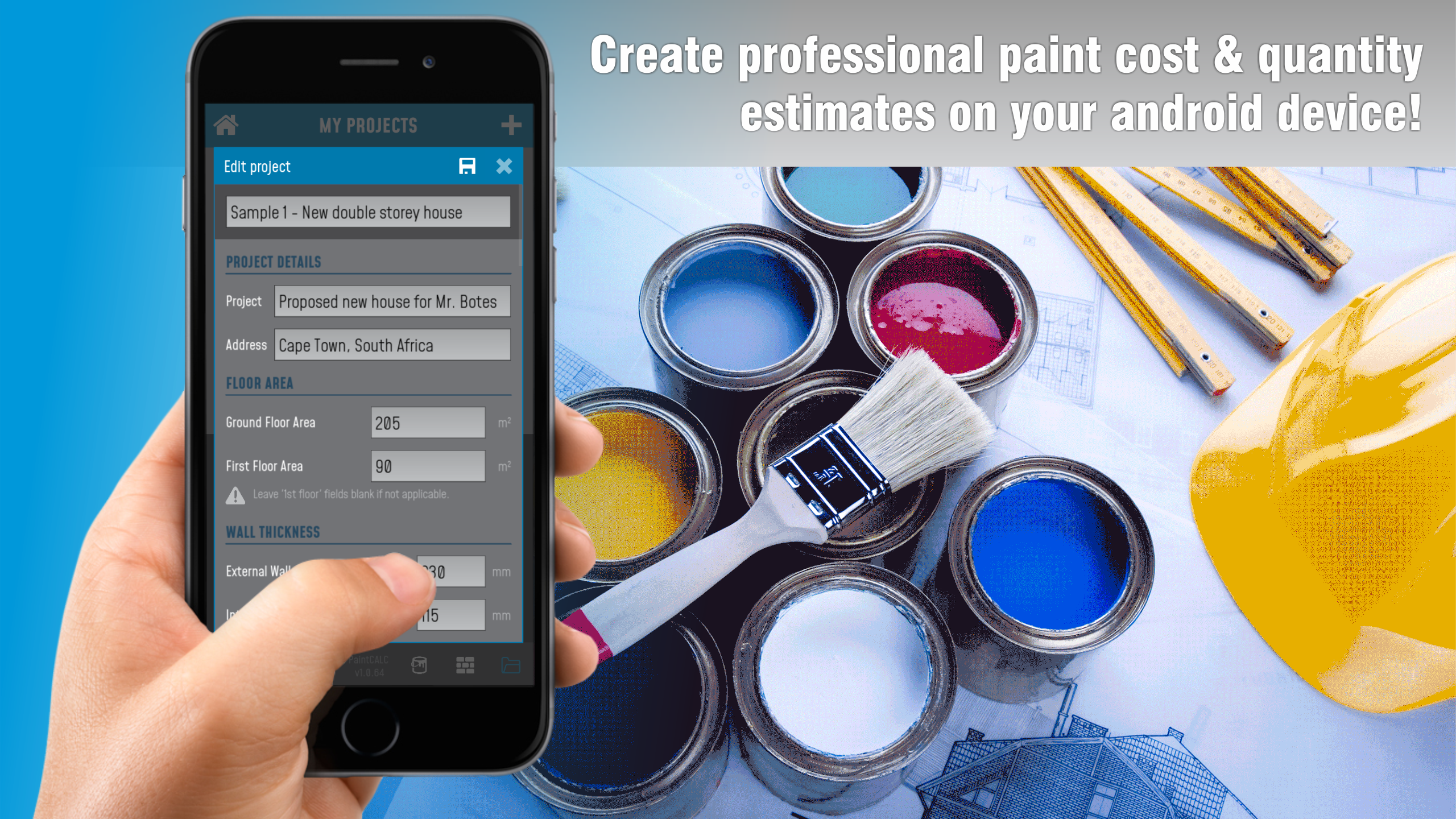 PaintCALC – Paint cost & quantity estimator
