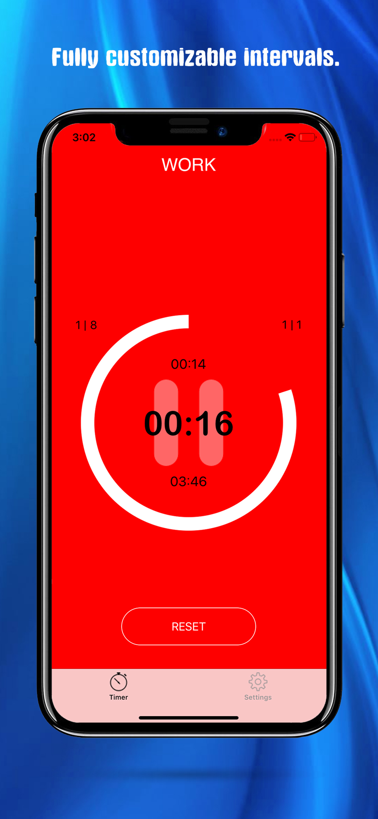 Tabata timer app with music