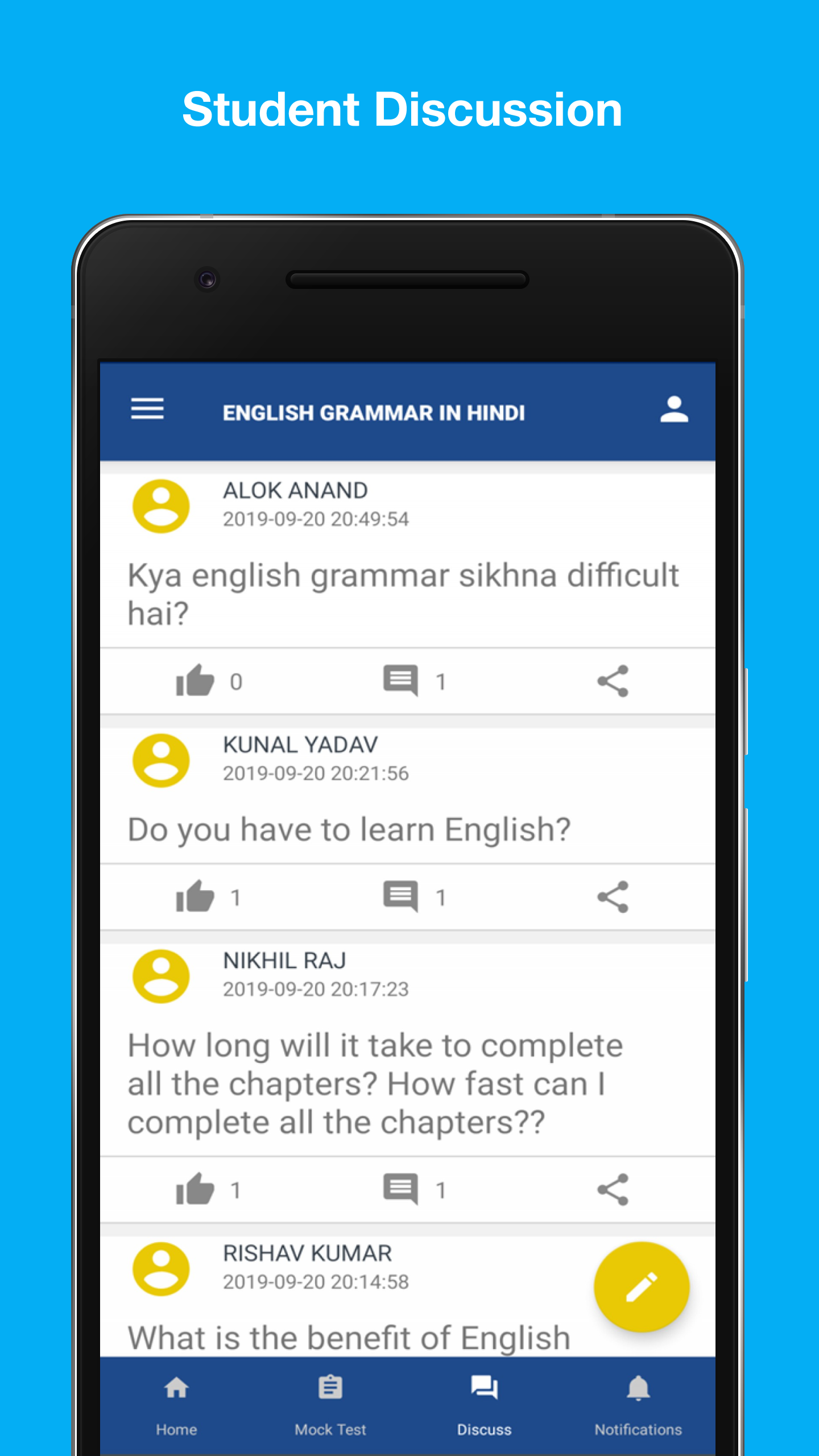 	English Grammar in Hindi