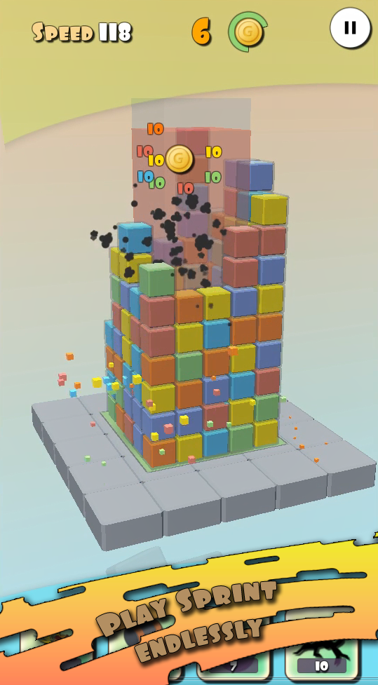 Tower block crash 3D