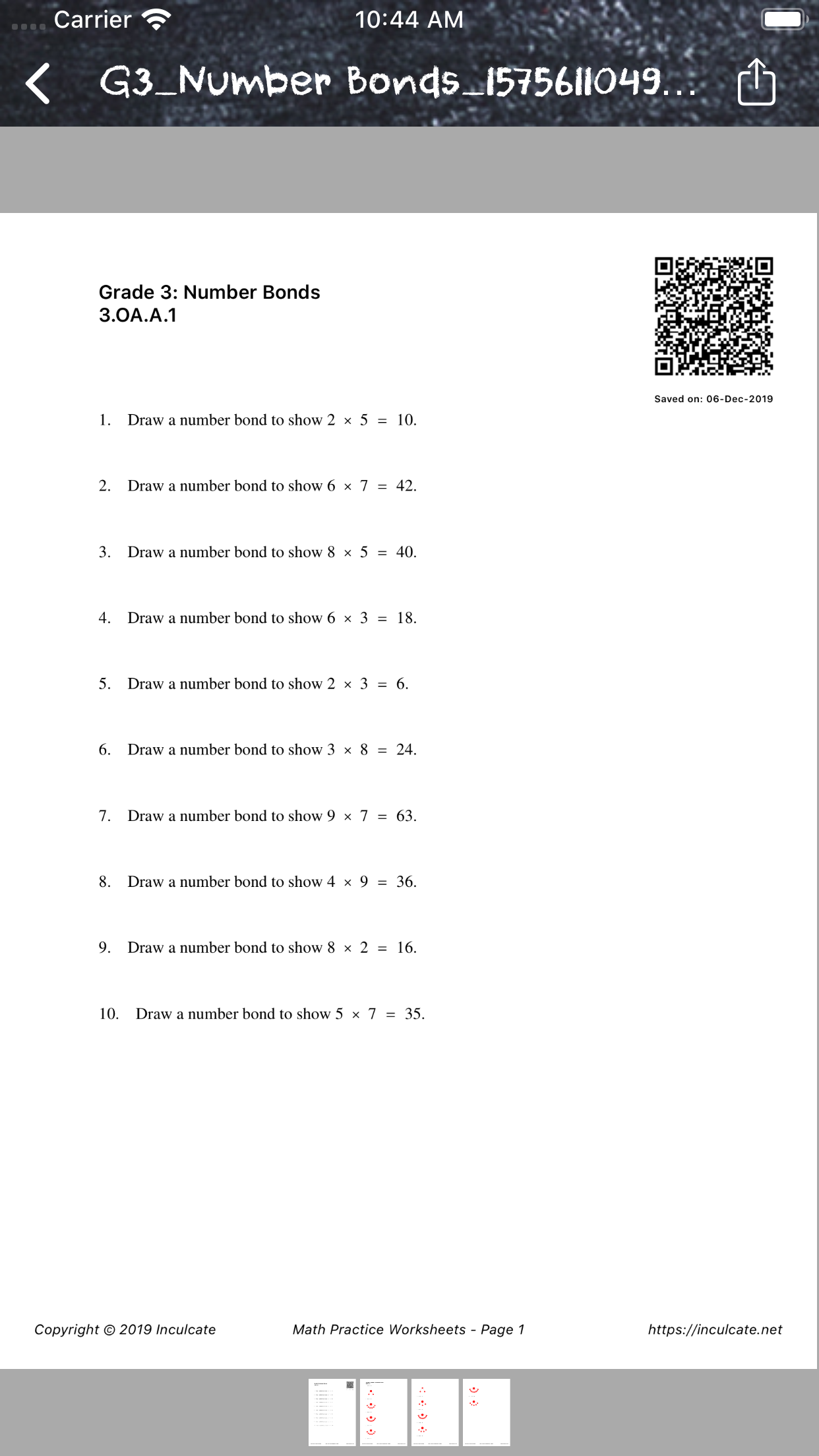 Math Practice Worksheets