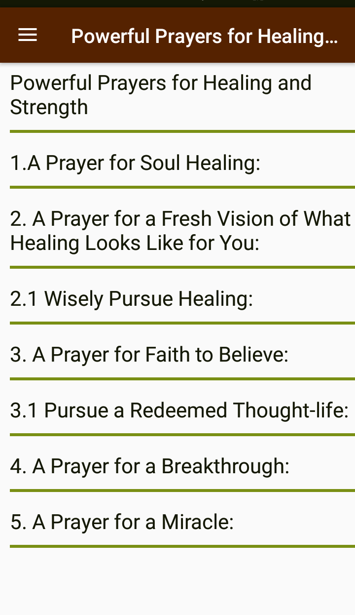 Powerful Prayers for Healing and Strength