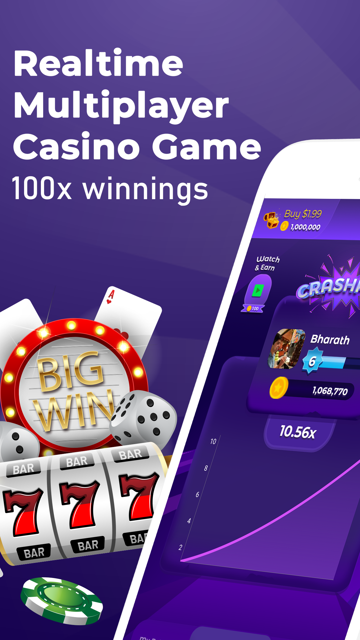 Crashpot : Casino Slot Mega Jackpot Free Crash Game