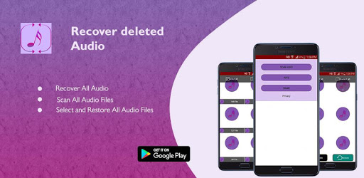 Recover deleted audio call recordings