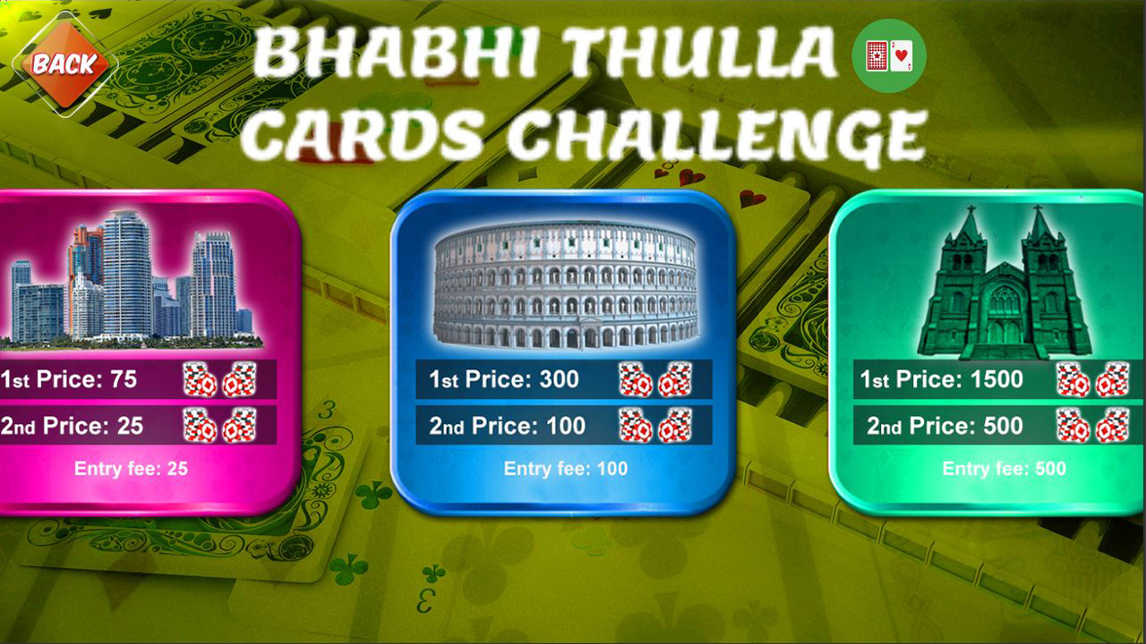 Bhabhi Thulla Cards Game Solitair Challenge