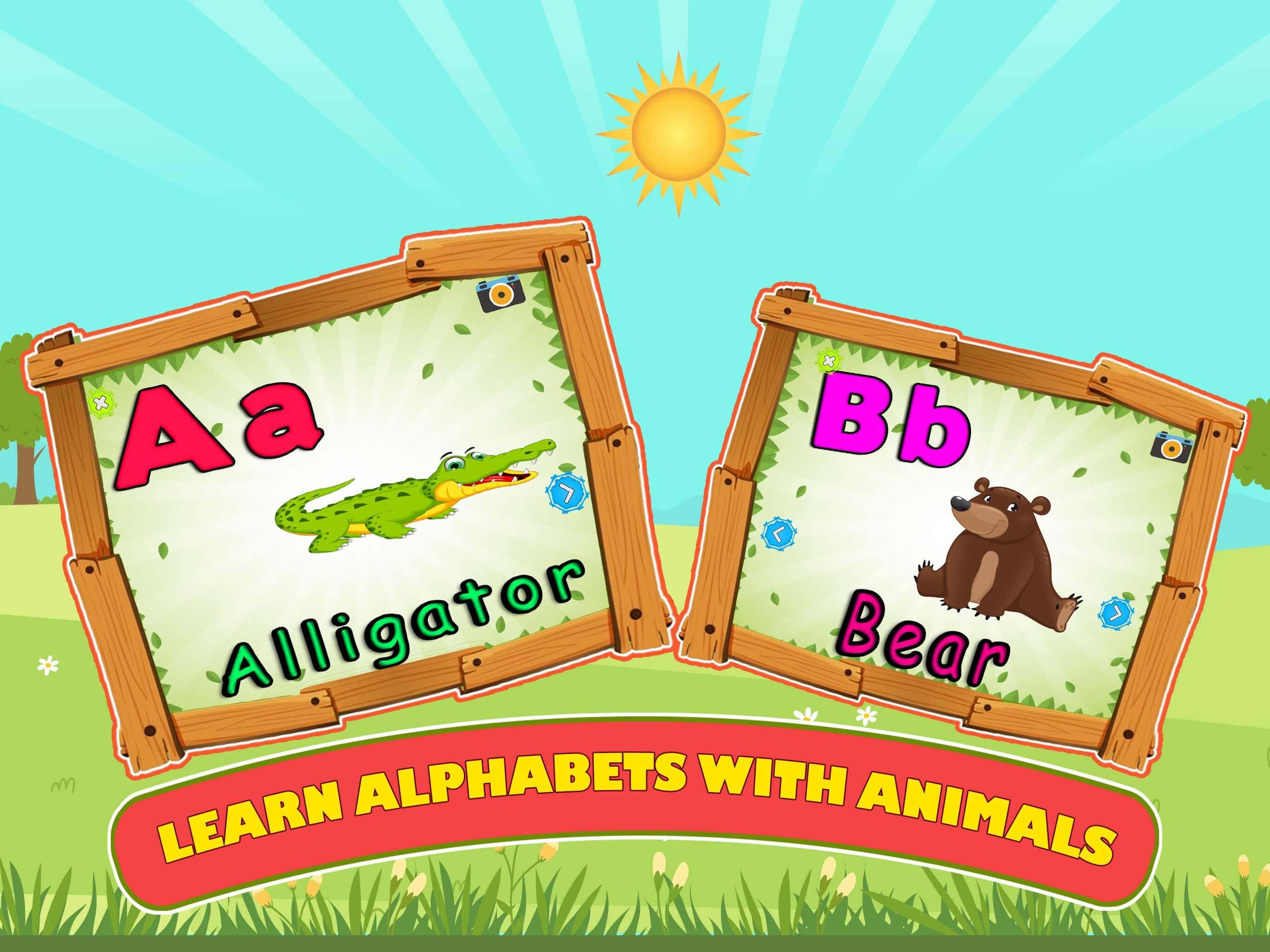 ABC Animal Alphabet Tracing - Name Puzzle Coloring