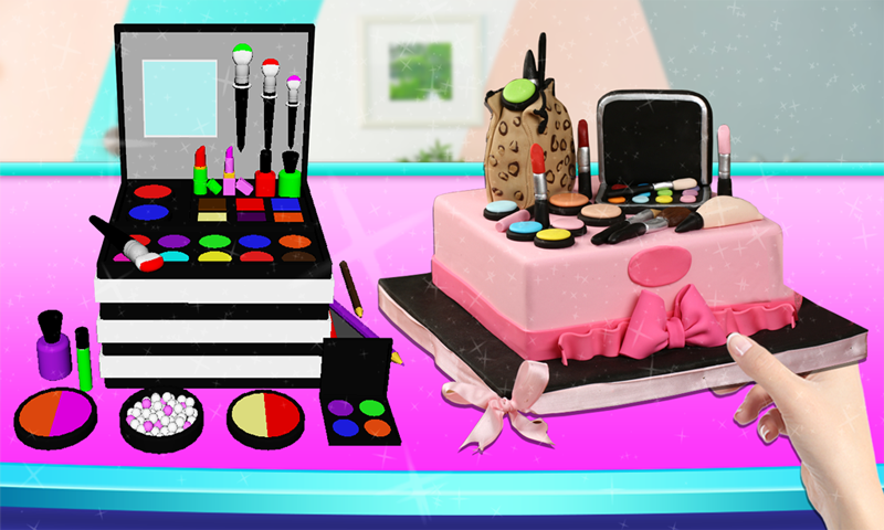 Cosmetic Box Cake Maker 3D! Makeup Cake Cooking