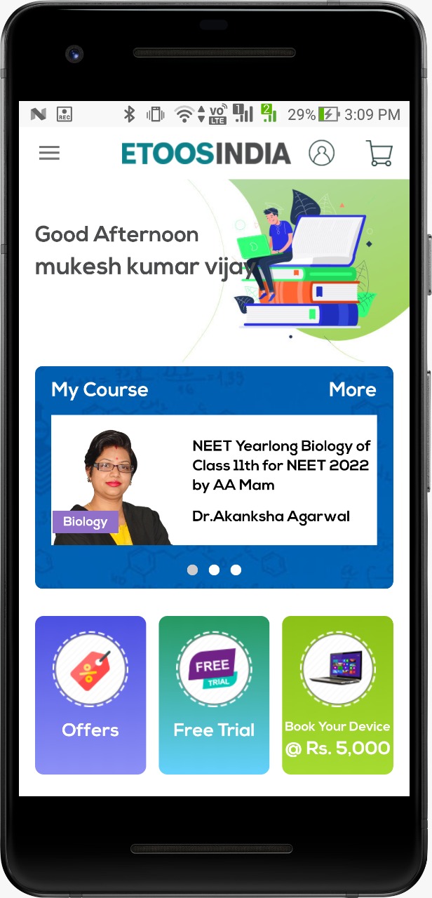 EtoosIndia: IIT JEE,NEET,CBSE Prep App