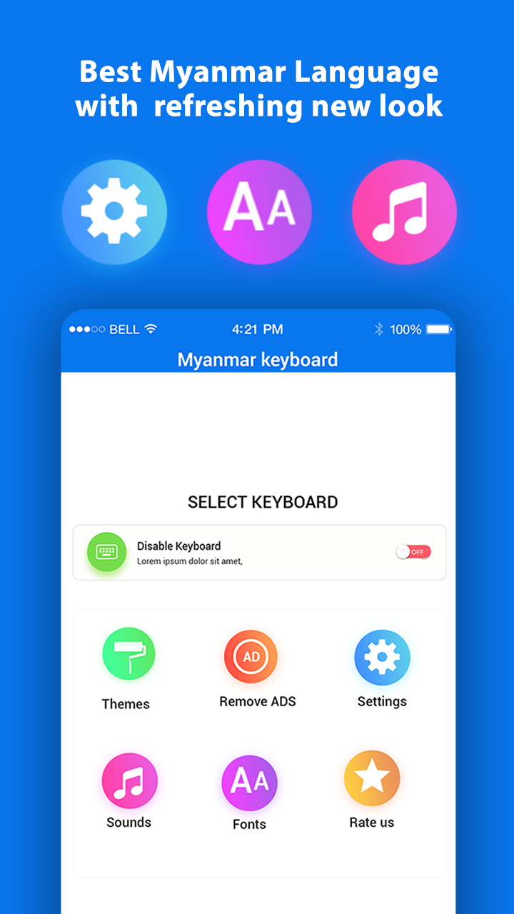 Myanmar keyboard 2020 : Myanmar Language Keyboard