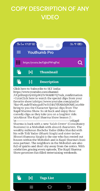 Youthumb Pro - Download Thumbnail ,Copy Tags & etc