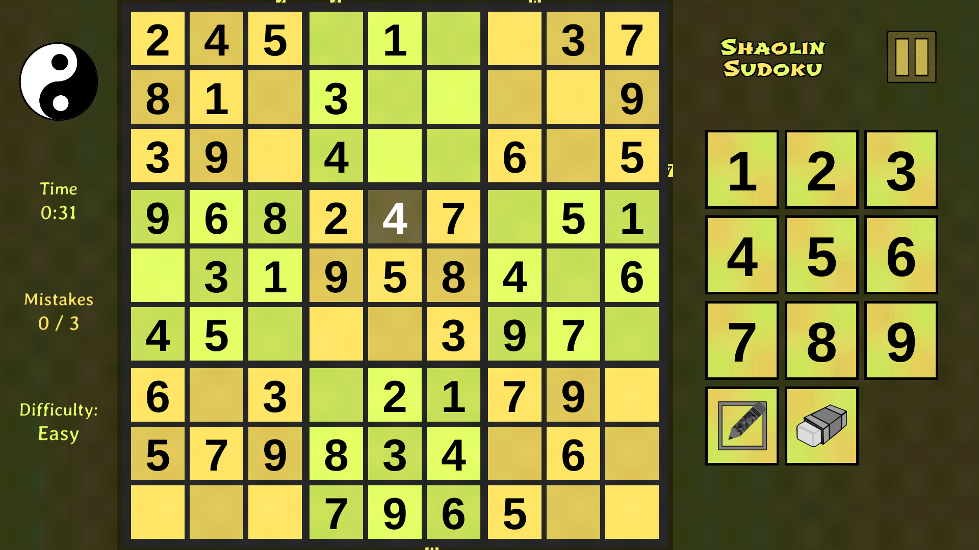 Shaolin Sudoku
