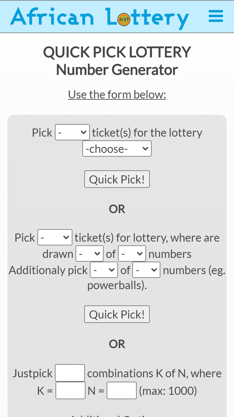 South Africa Lottery results
