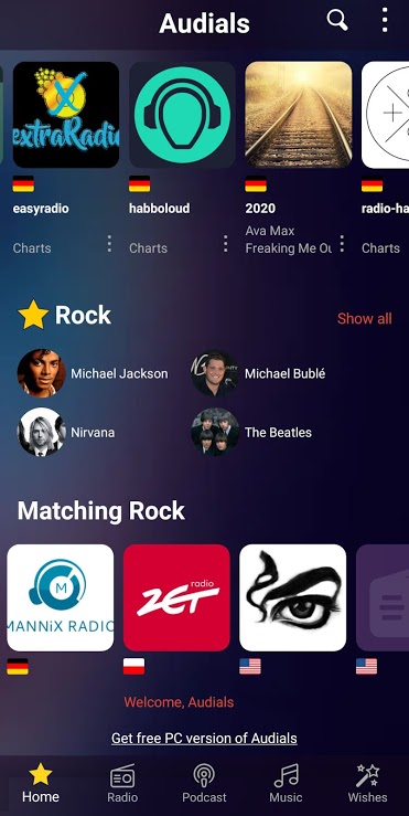 Audials Play – Radio Player, Rekorder, Podcasts