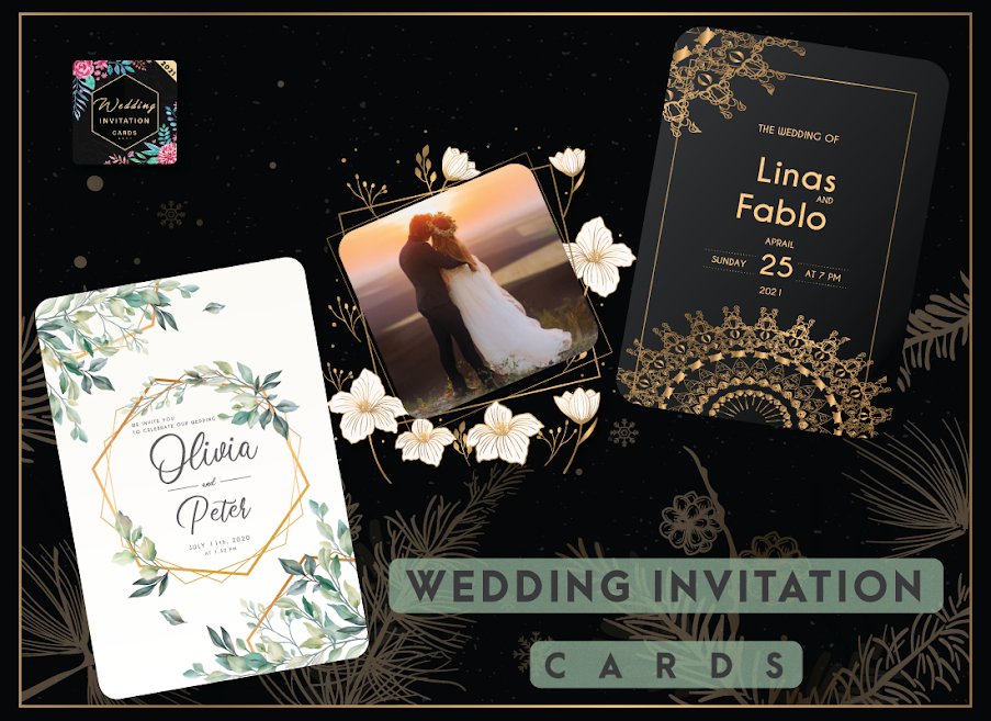 Wedding card invitation maker : greeting card rsvp