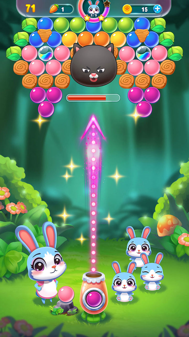 Bunny Bubble: Angry Forest Animal Shooter