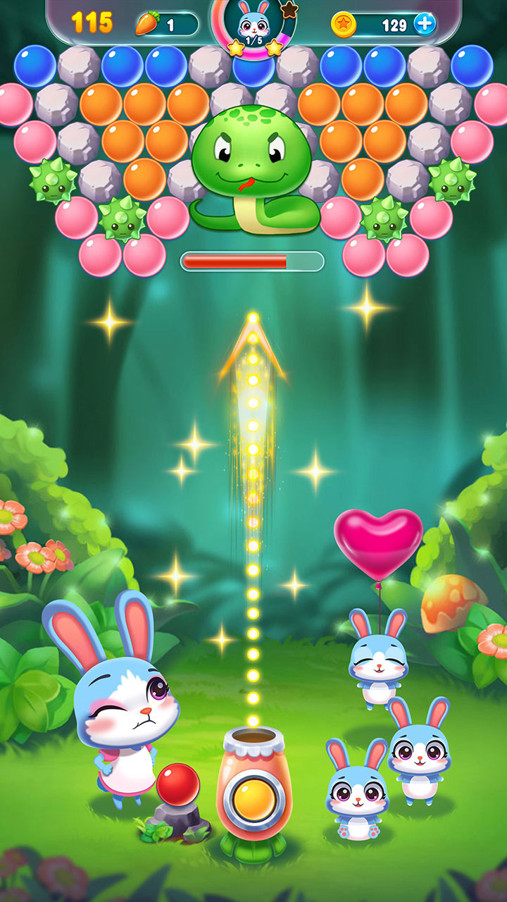 Bunny Bubble: Angry Forest Animal Shooter