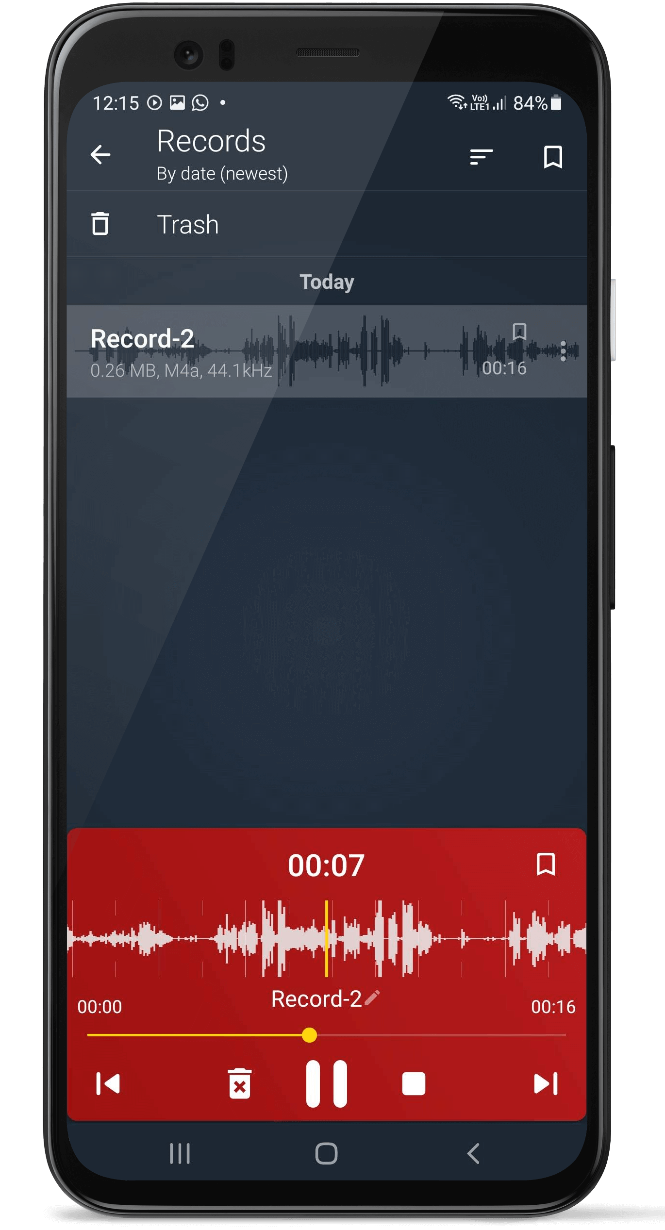 Audio Recorder and Player Free Fast Crystal clear
