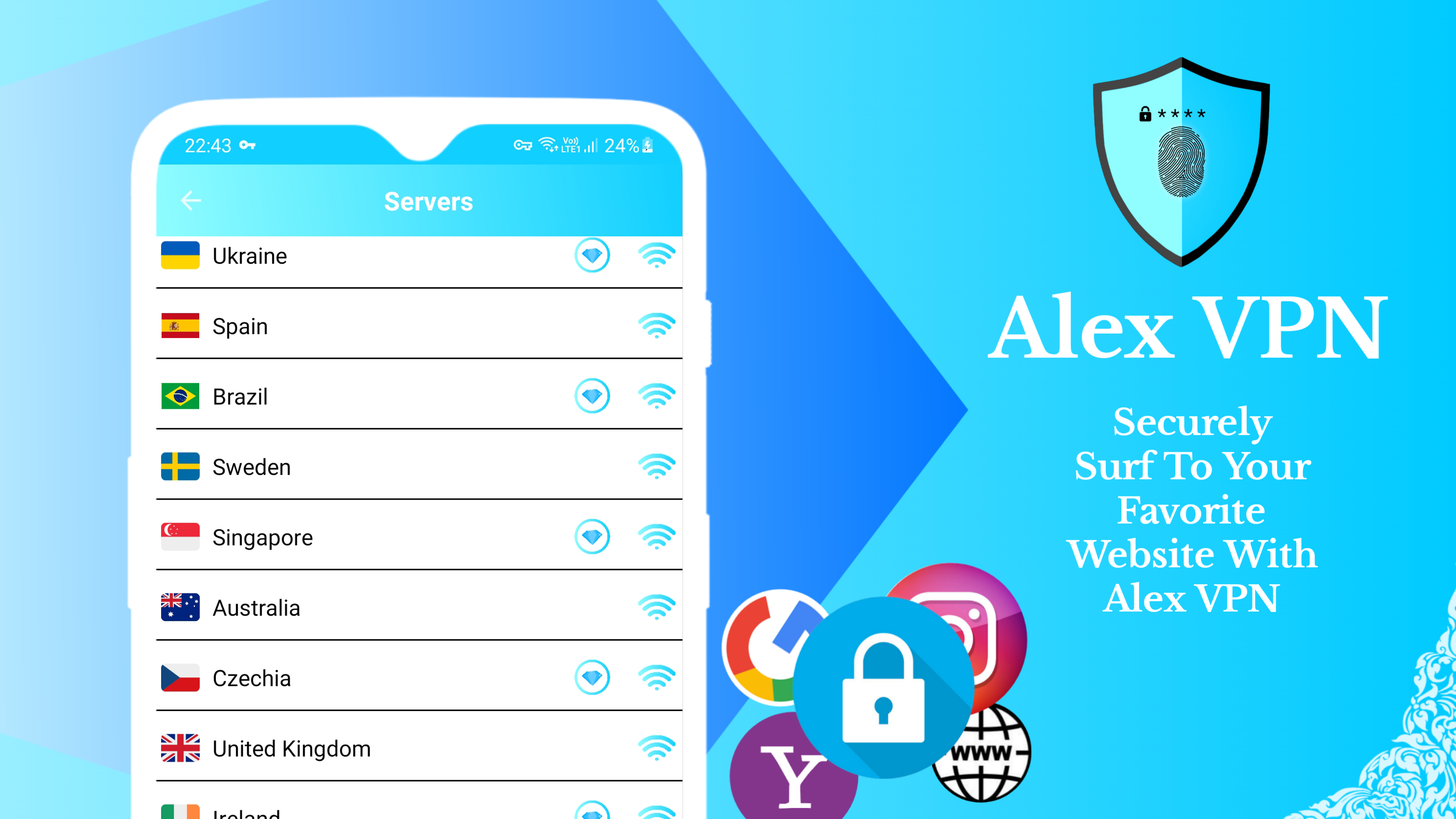 Alex VPN: Fastest & Secure VPN