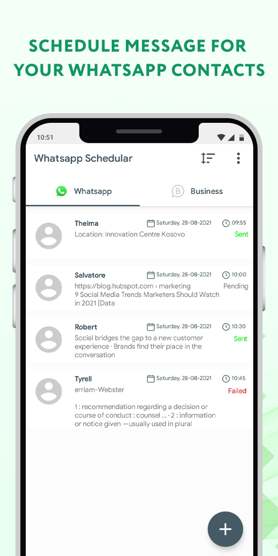 Auto Whatscheduler: Schedule WhatsApp Message App