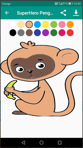 SuperHero Bingo Monkey & Coloring Games