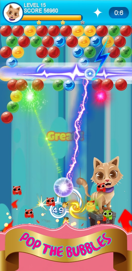 Catly Pop Bubble Shooter Game