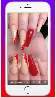 Coffin Acrylic Nails~Gel Nails