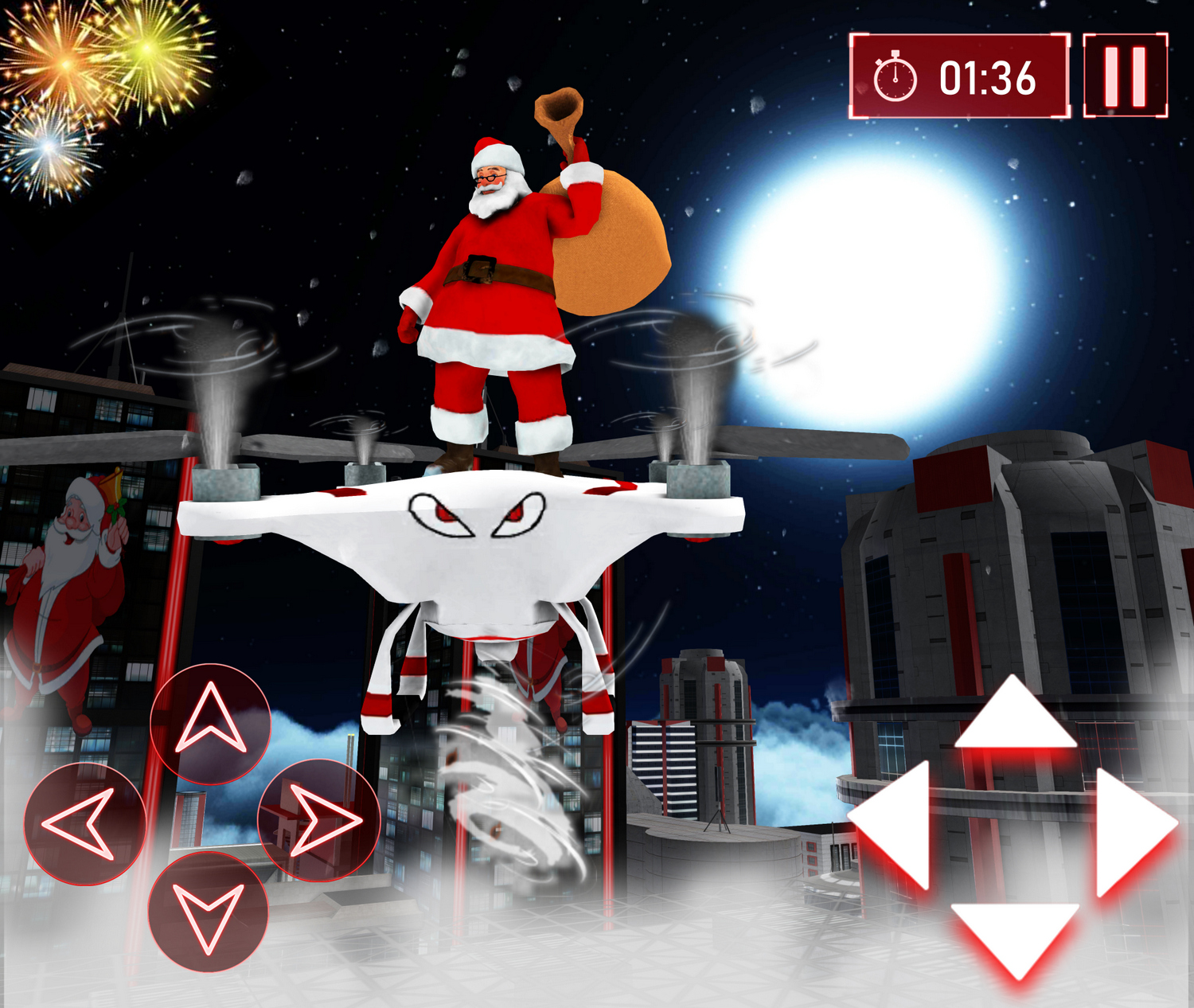Drone Santa gift delivery game