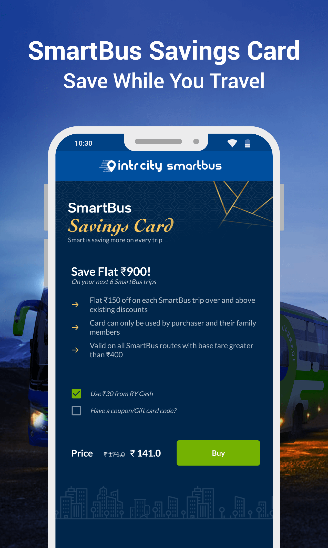 IntrCity: Bus Ticket Booking