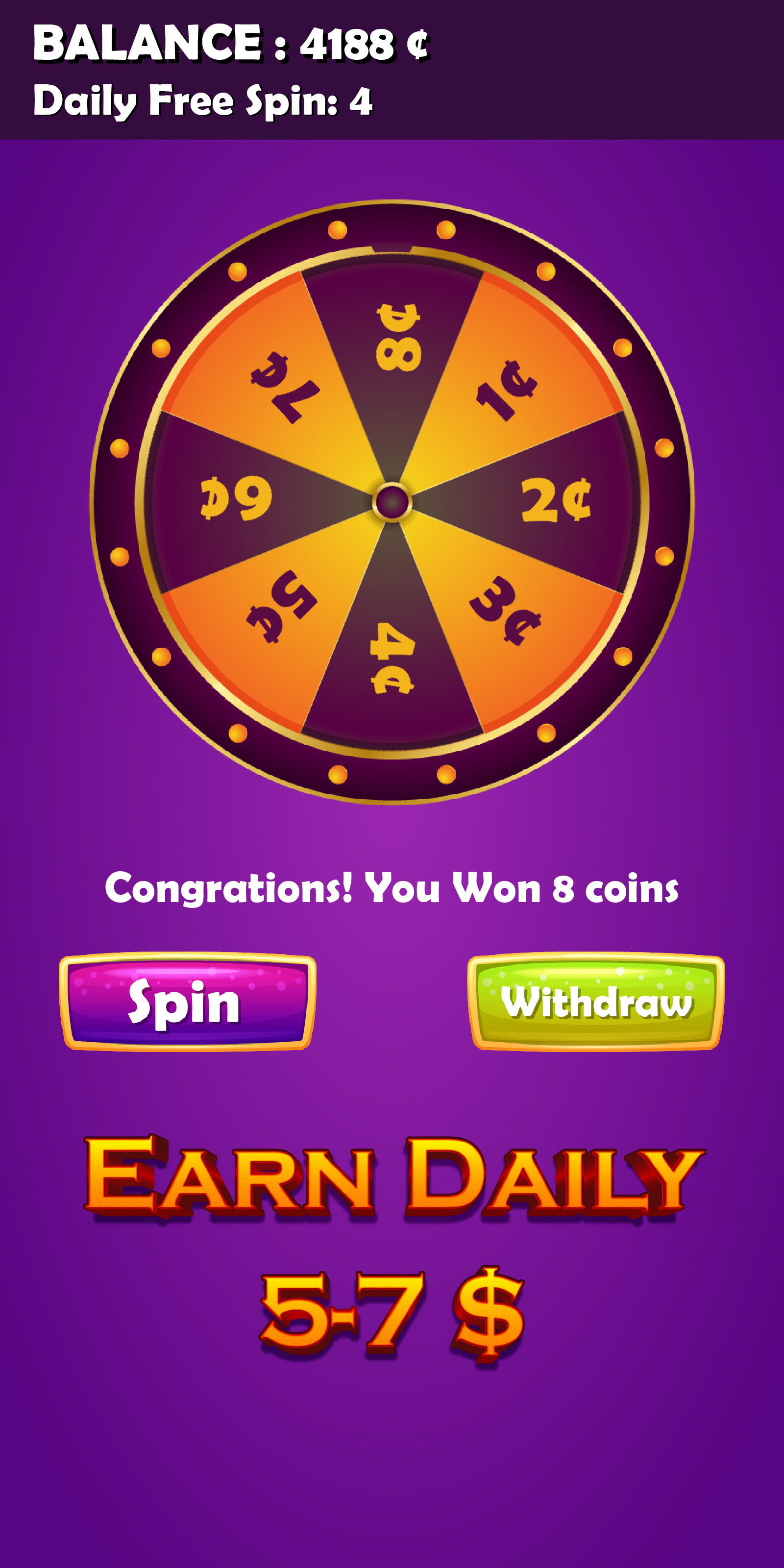 Spin Wheel - Earn real money