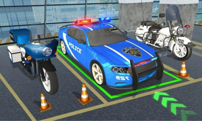 Real Police Car Parking Game