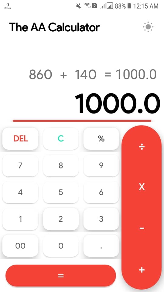 The AA Calculator