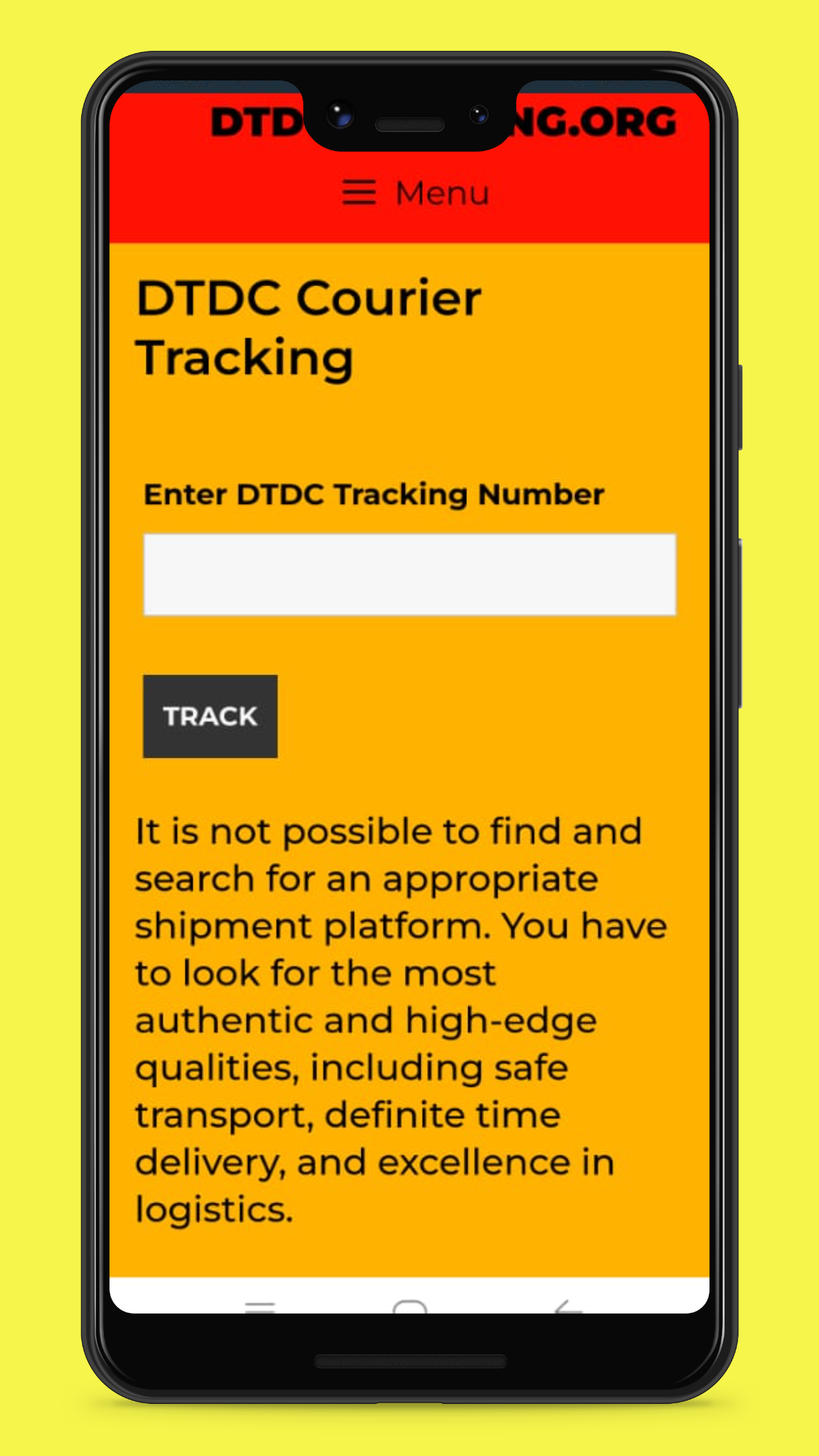 DTDC Courier Tracking
