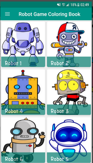 Multi Robot - Coloring Pages