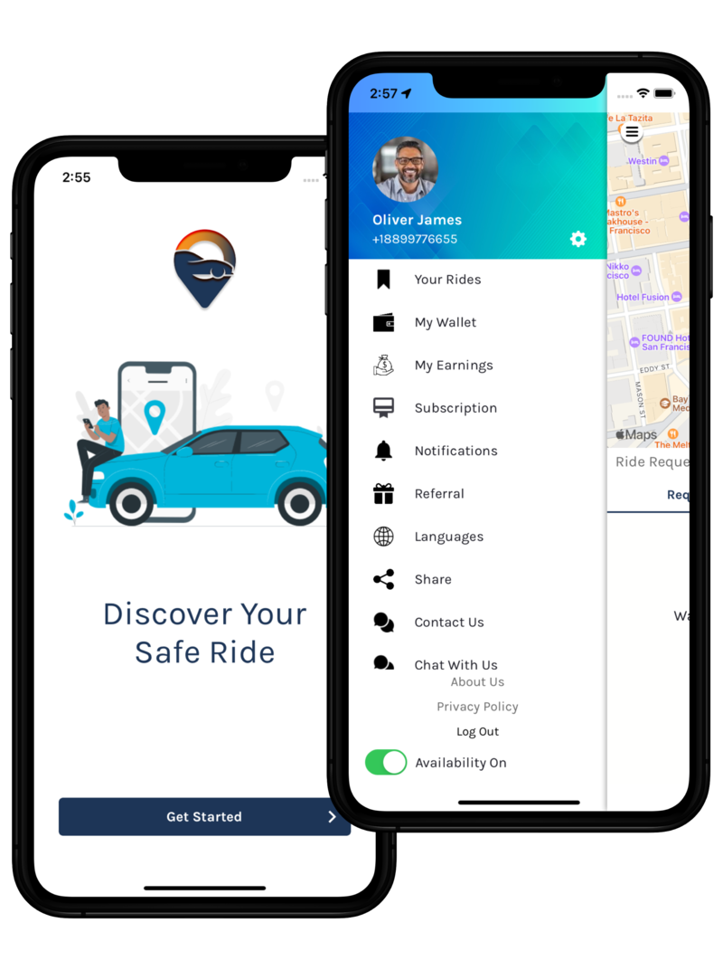 HireMe - Taxi Booking App