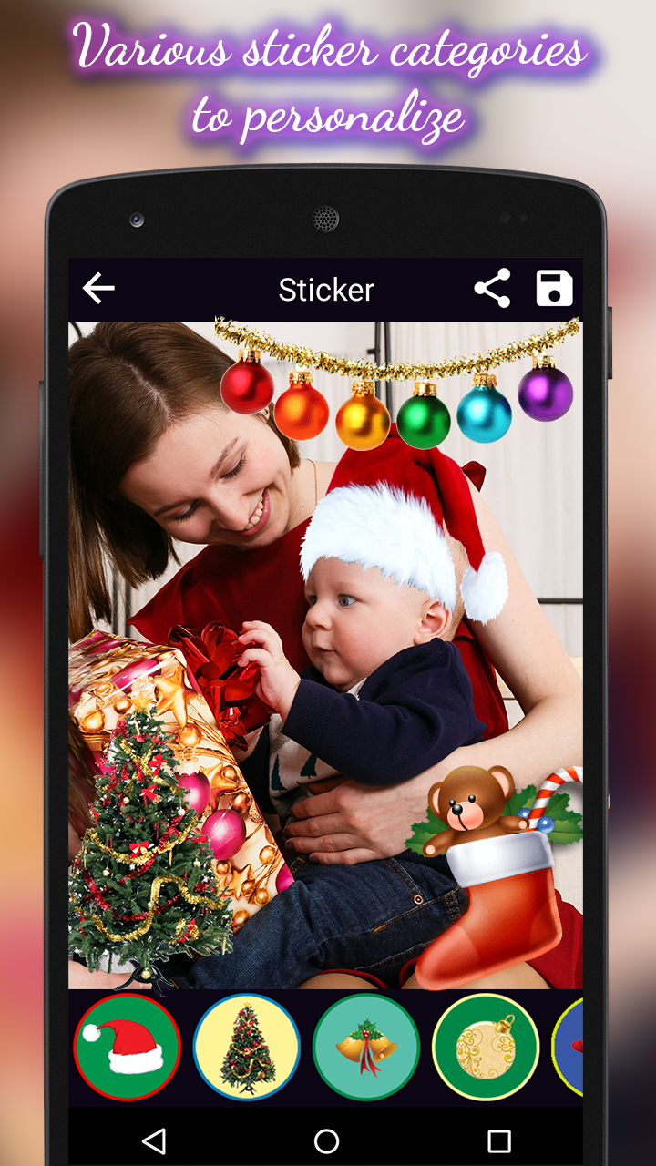 Christmas Face Stickers