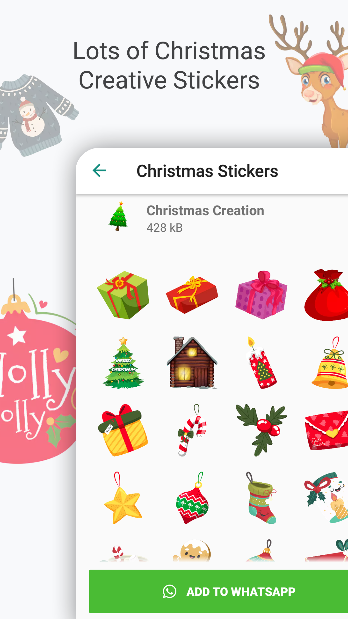 Christmas stickers for Whatsapp 2022
