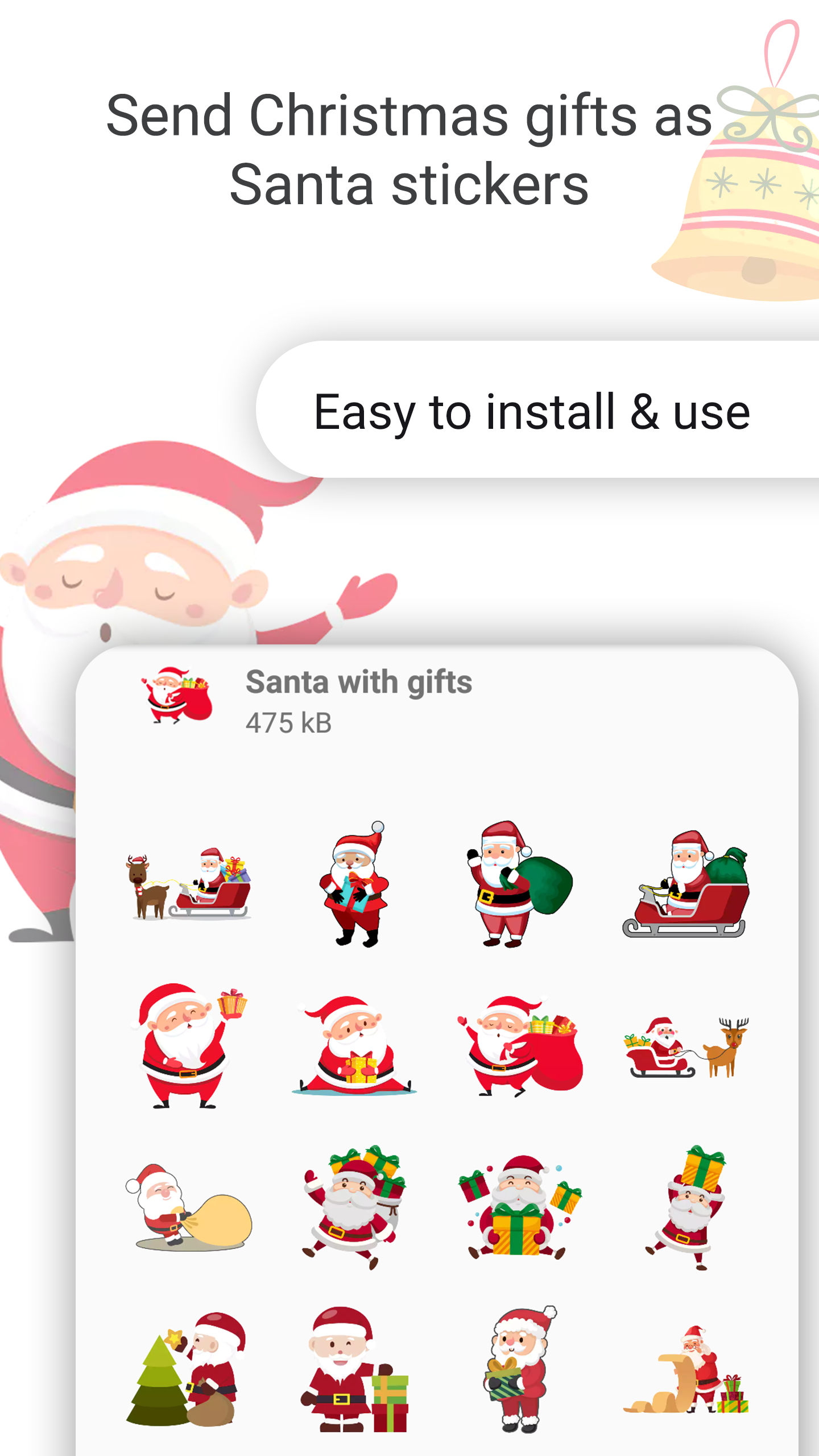 Christmas stickers for Whatsapp 2022
